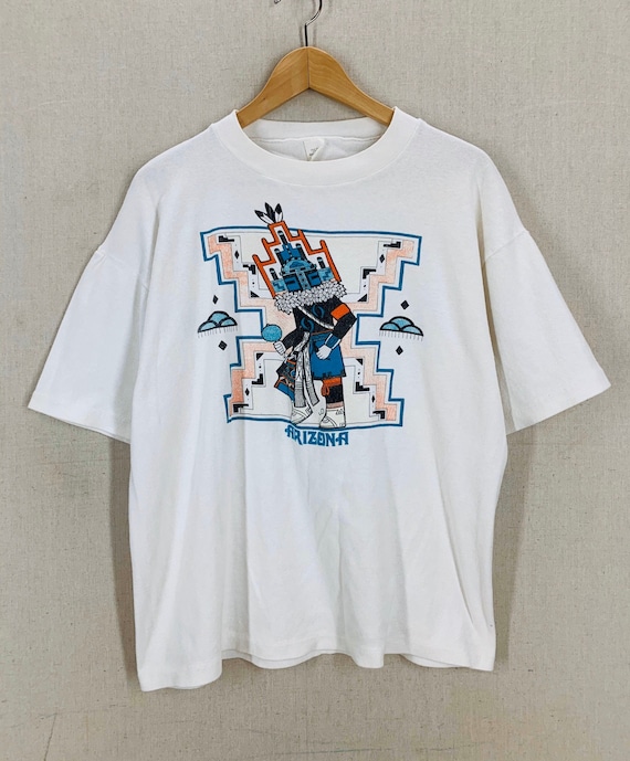 Vintage 70's Kachina Navajo Arizona Art T-Shirt L