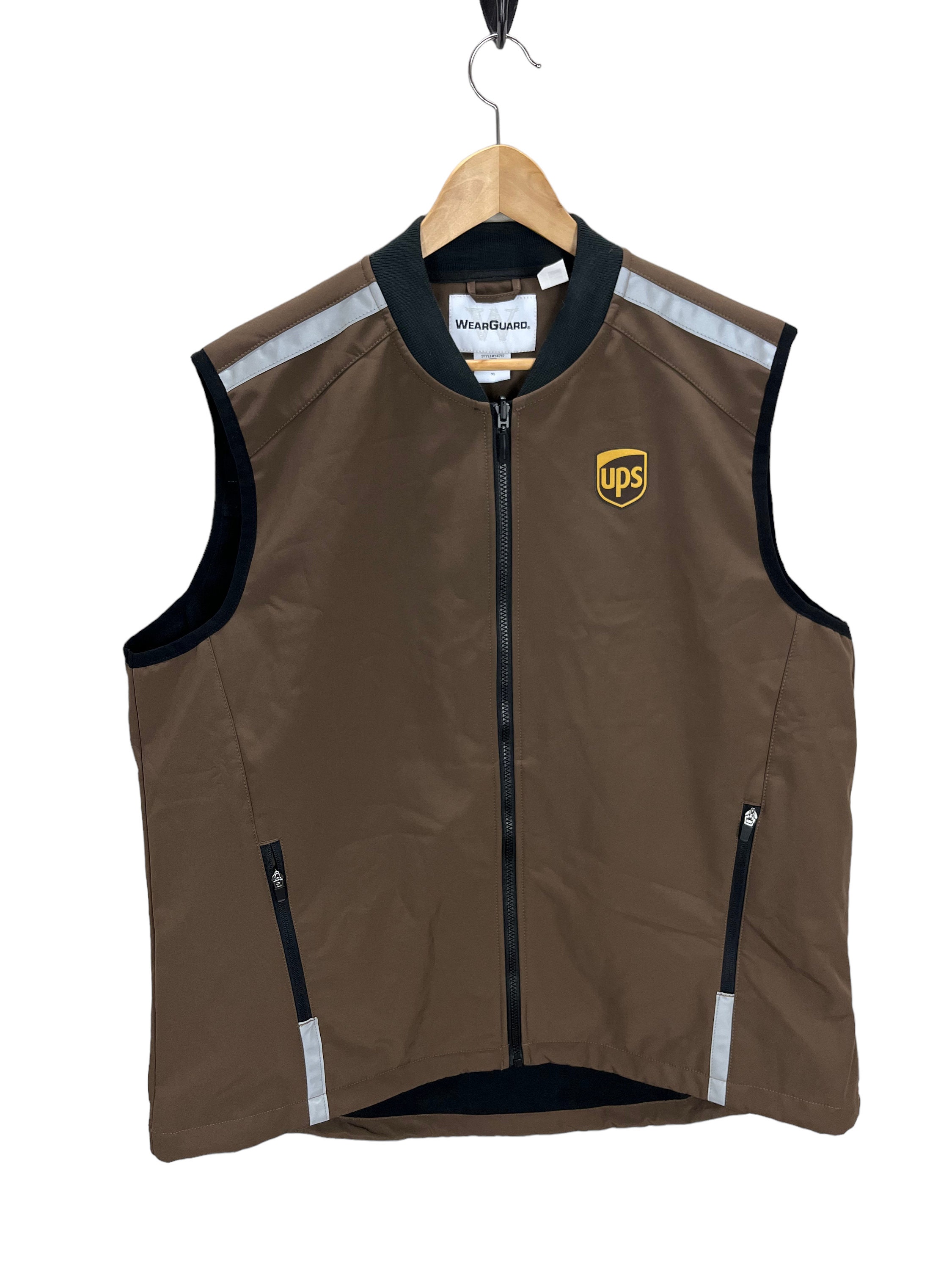 UPS Brown Wearguard Reflective Tape Vest XL Excellent Condition - Etsy