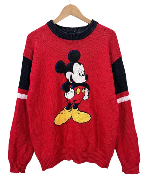 Vintage Distressed 90's Mickey Mouse Disney Pullov