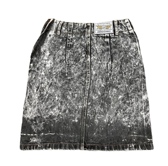 Black jean skirt express sale