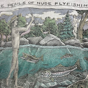 Vintage the Perils of Nude Fly Fishing Funny Sexual Humor - Etsy