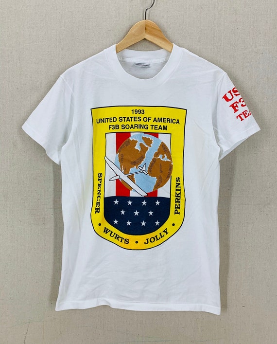 Vintage 1993 F3B Team USA Soaring Team T-Shirt Sz… - image 1