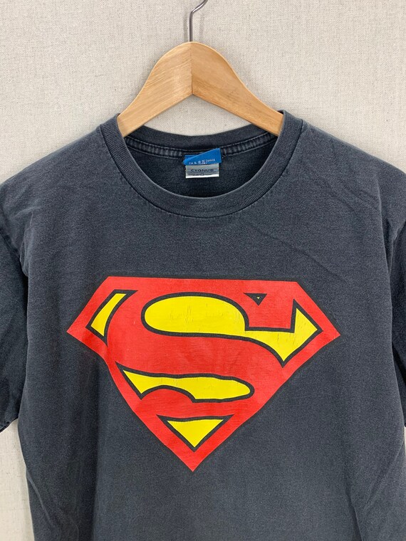 entusiastisk Distribuere grafisk Vintage Superman Big Logo Faded Black DC Comics T-shirt S - Etsy