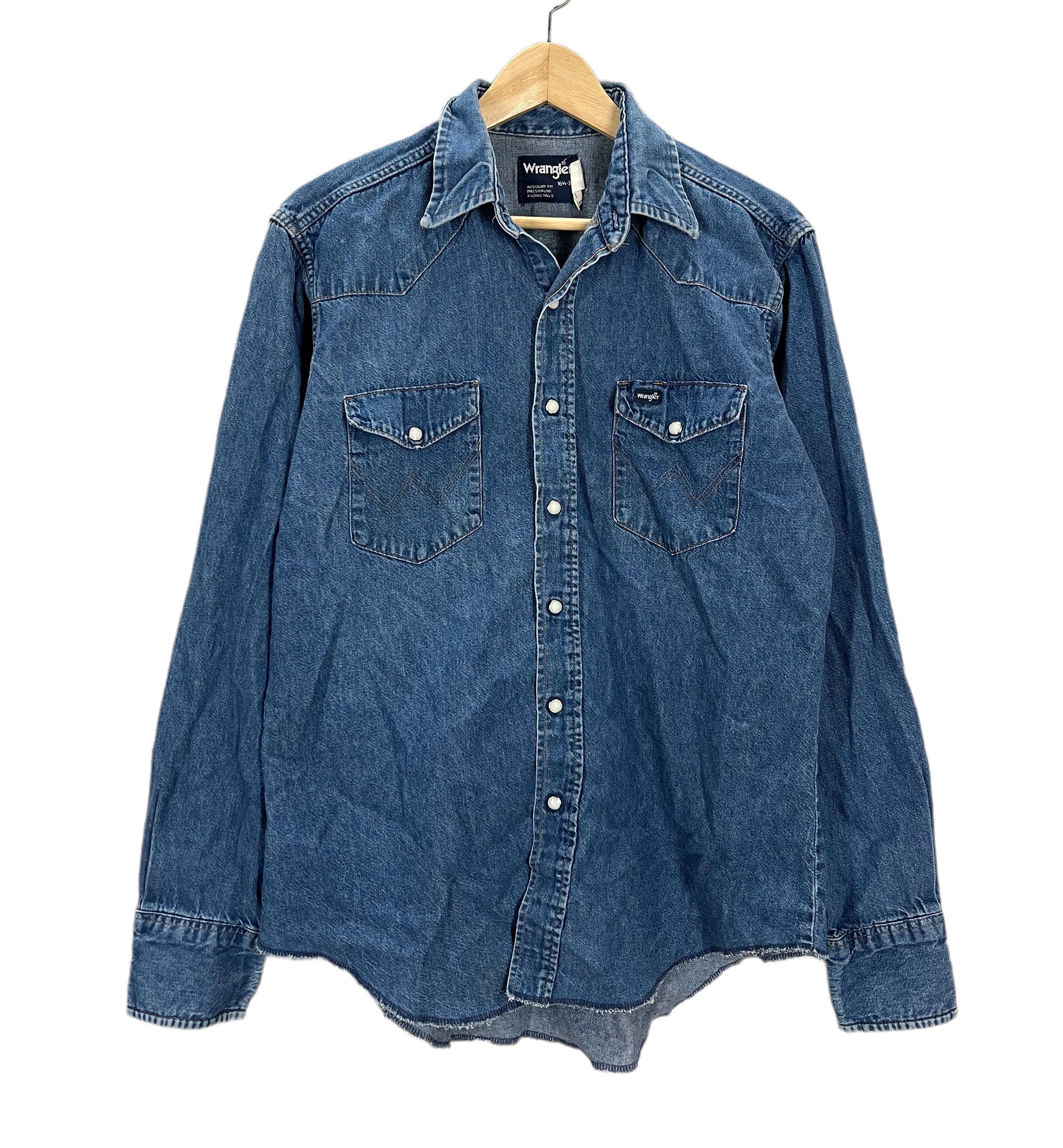 Carhartt denim pearl snap shirt Clearance