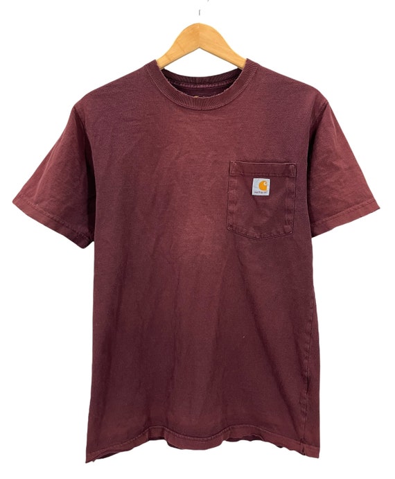 Carhartt Sun Faded Maroon Red Pocket T 