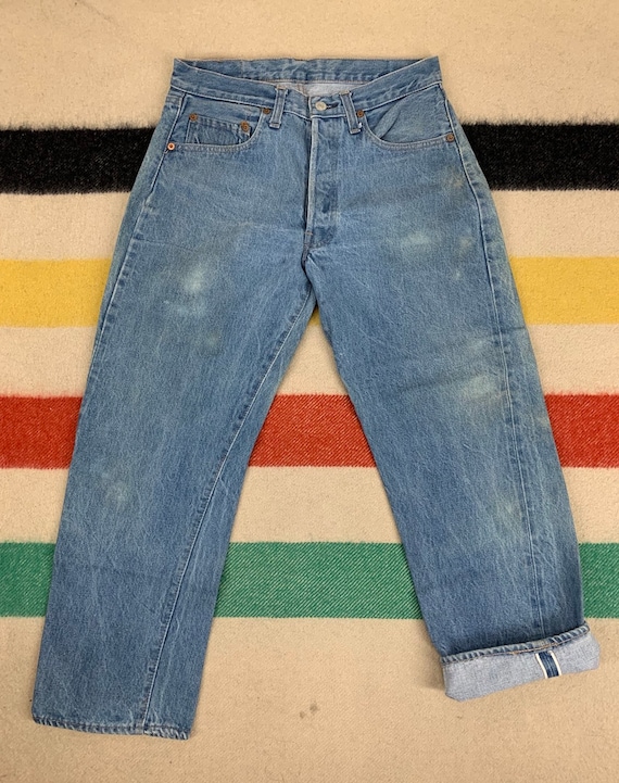 Vintage Levi's 501 Selvedge Redline Blue Denim Jea