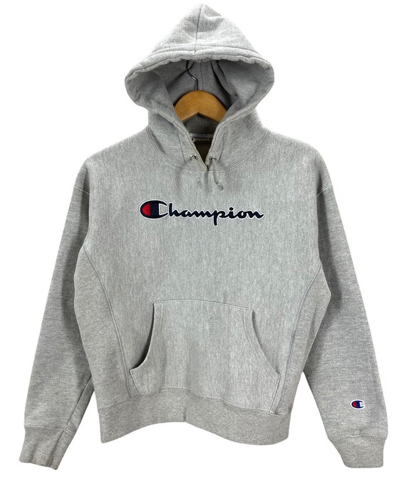 Buy Champion Reverse Weave Heather Spellout Hoodie Sweatshirt Online in India -