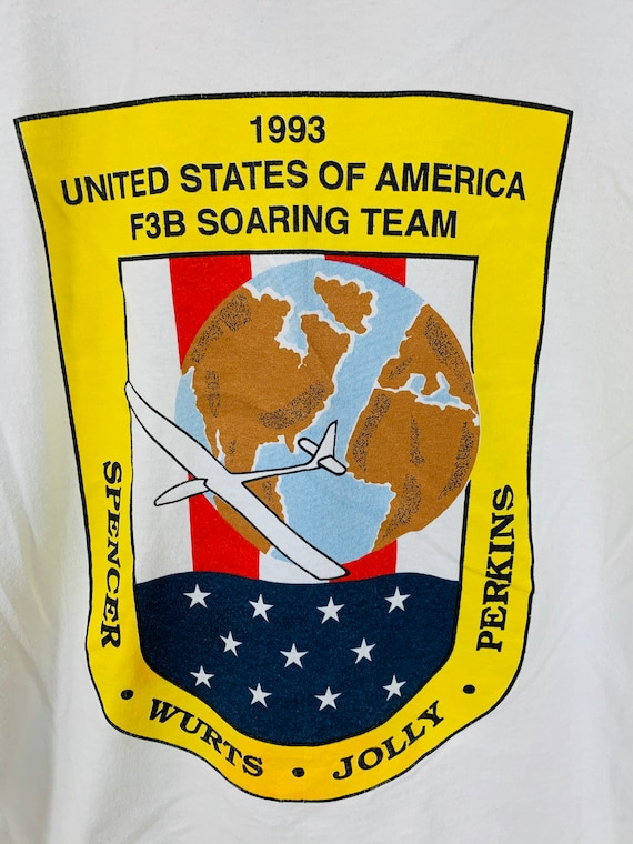 Vintage 1993 F3B Team USA Soaring Team T-Shirt Sz… - image 2