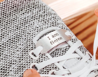 I Am Fierce Shoe Tags, Gift for Runner