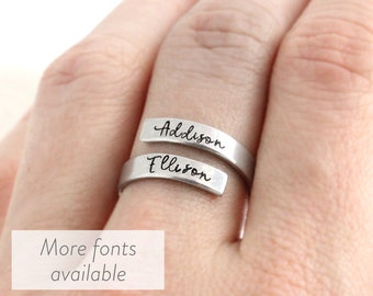 Personalized Name Ring for Mom, Mother's Ring, Mother's Day Gift for Mom, Ring with Names