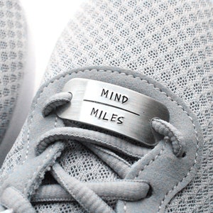Mind Over Miles Shoe Tags, Gift for Runners, Father's Day Gift, Gift for Marathons