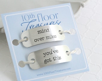 Personalized Running Shoe Tags, Marathon Gift for Runner