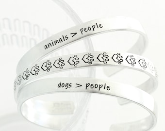 Dogs > People Cuff Bracelet, Pet Parent Gift, Dog Mom, Fur Mom, Fur Baby, Mother's Day Gift for Pet Owner