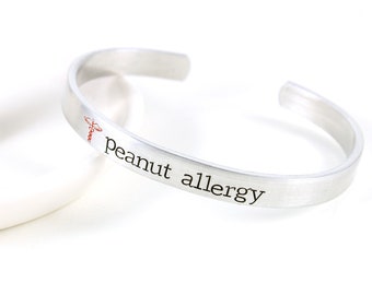 Medical ID Bracelet, Medical Alert Bracelet, Allergy Bracelet, Epilepsy Bracelet, Diabetes Bracelet, Medical Alert