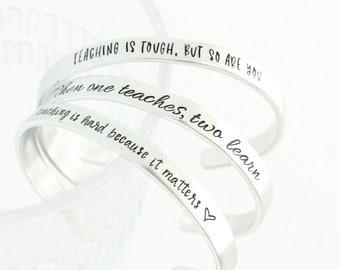 Teacher Gifts, Teacher Bracelet, Homeschool Mom, Gift for Teacher,