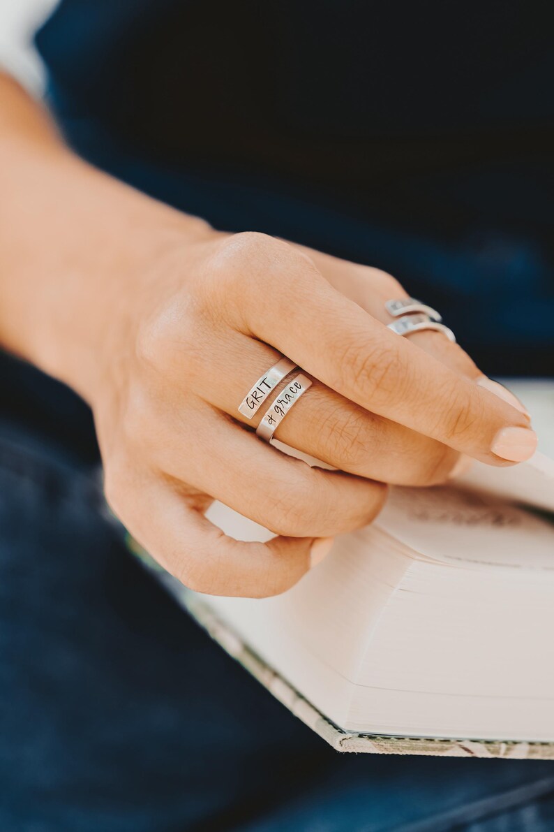 Let Him Lead, Faith Wrap Ring, Christian Gift, Adjustable Nickel-Free Jewelry image 17