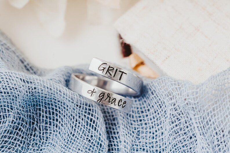 Let Him Lead, Faith Wrap Ring, Christian Gift, Adjustable Nickel-Free Jewelry GRIT + grace