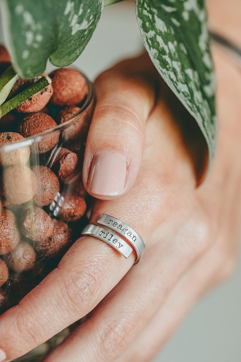 Personalized Name Ring for Mom, Wrap Ring with Names, Gift from Husband, Mother's Day Gift for Mom image 6