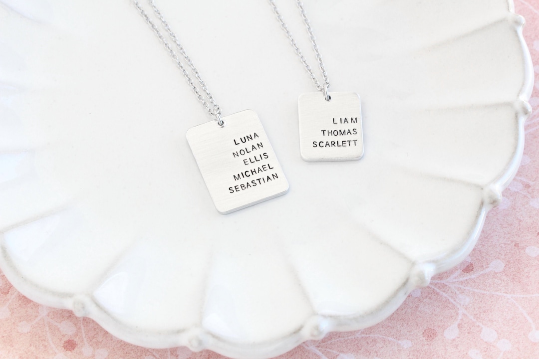 Mother's Necklace, Children's Name Necklace, Mother's Day Gift for Mom