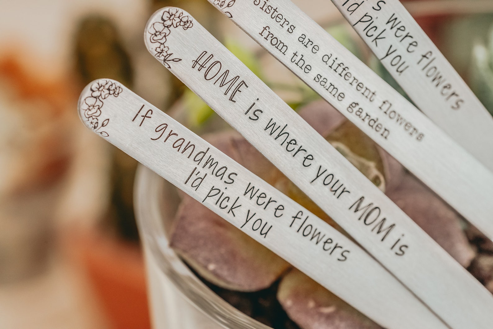 Plant Markers Garden Decor Mother's Day Gift Plant Mom Etsy