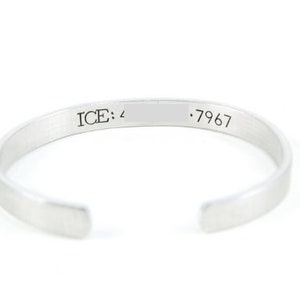 Medical Alert Bracelet, Diabetes Bracelet, Medical ID Bracelet, Epilepsy Bracelet, ICE, Hidden Information Bracelet