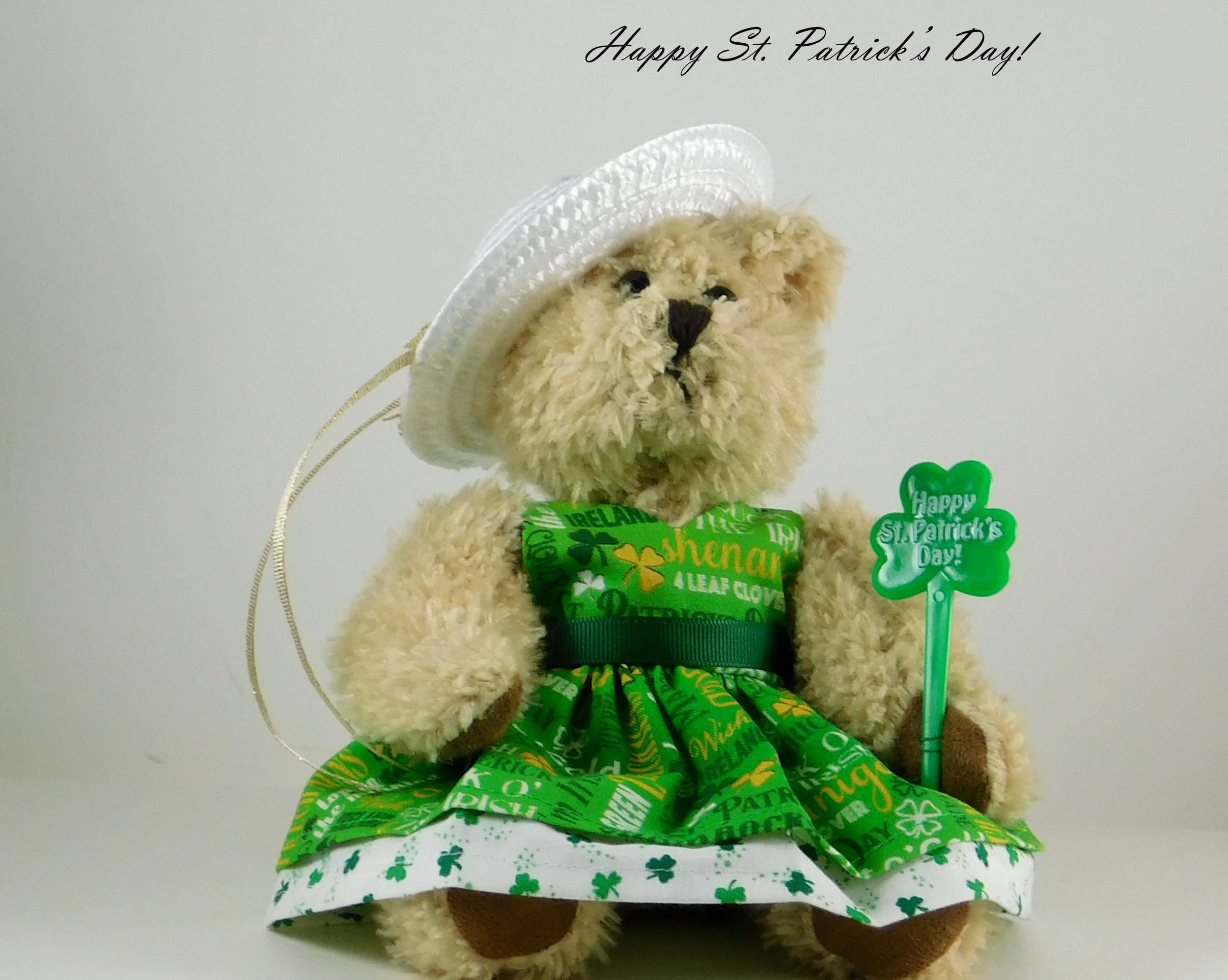 Bear Straw Topper Cute With Coat and Hat Huggable Fits Stanley 