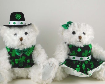 St. Patrick&#39;s Day Dressed Bears: Irish Home Decor