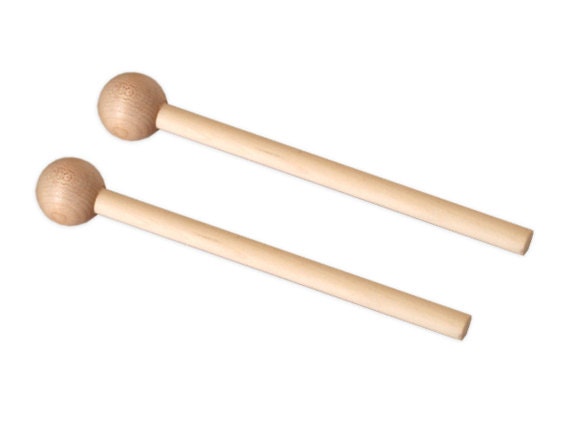 Round Wooden Mallets for Pipe Chimes 