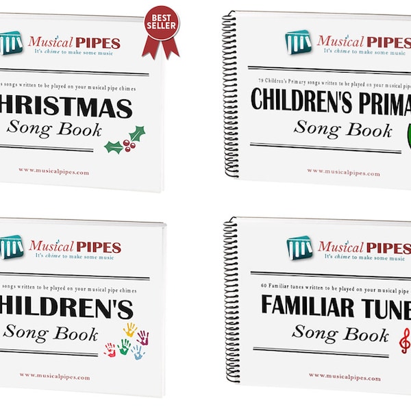 Pipe Chime Song Book Combo Pack (4 Printed Song Books)