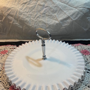 Fenton Silver Crest Dinner Plates - Etsy