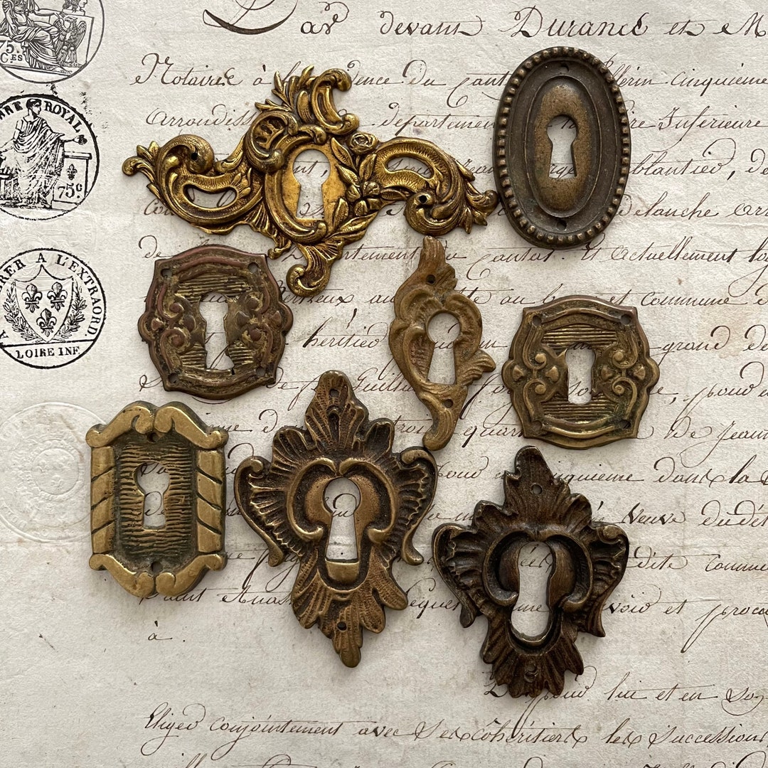 French Antique Escutcheon Plate Listing 2 Etsy