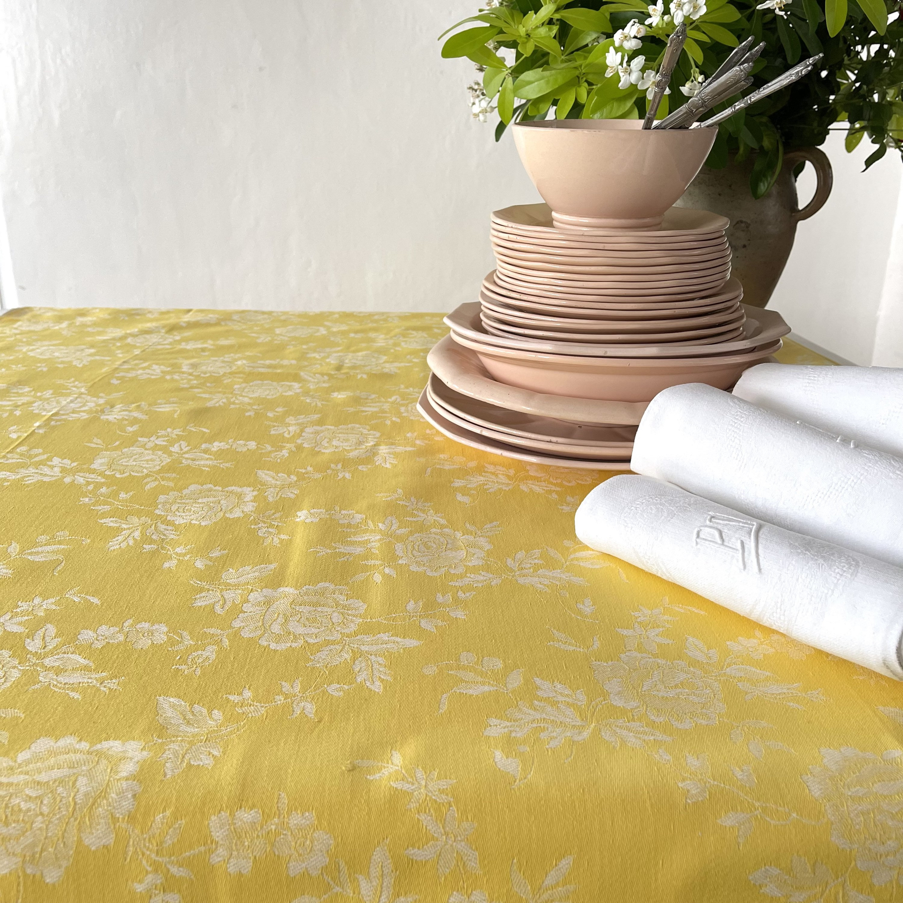 French Linen Damask