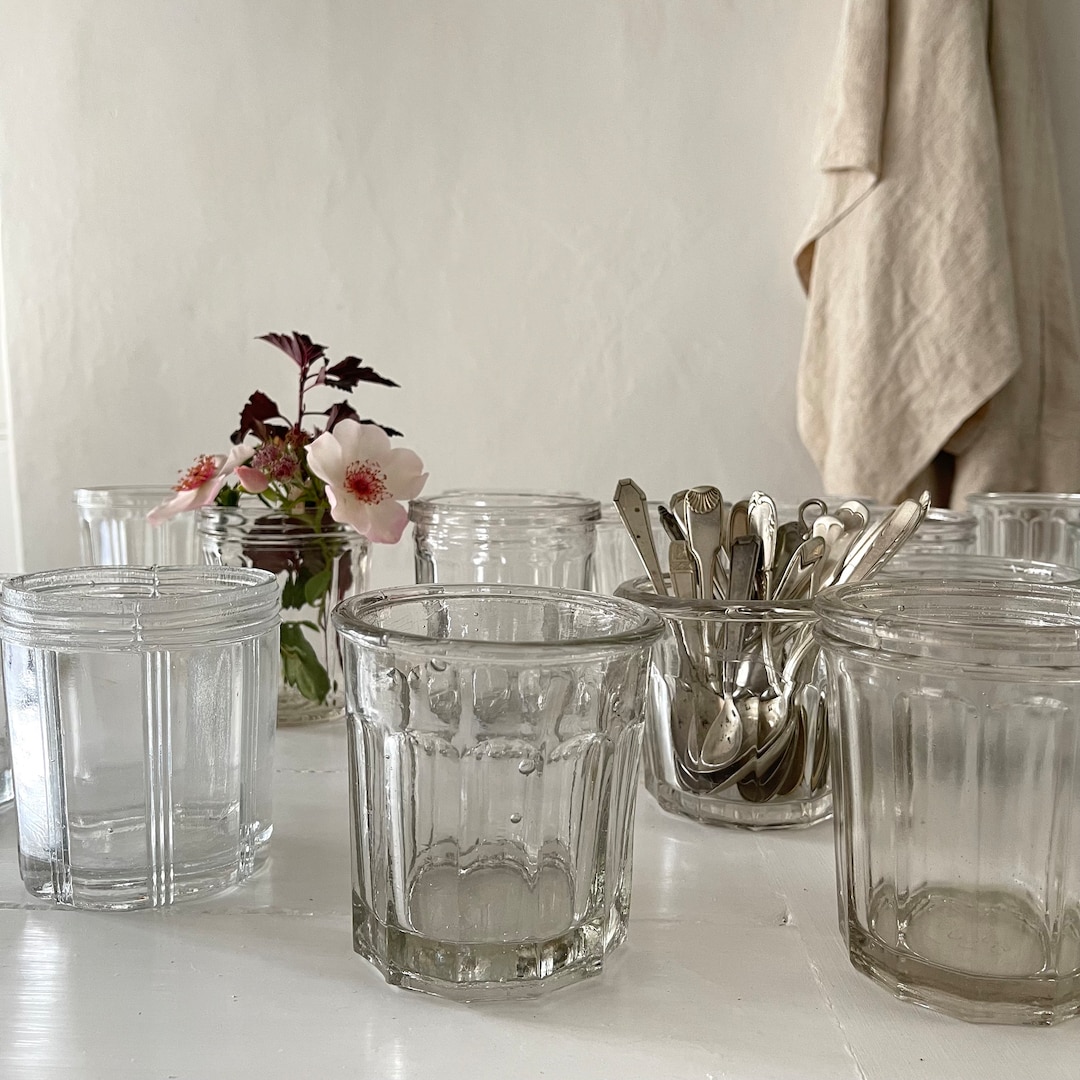Set of 3 French Antique Jam Jars, French Jelly Jars, Storage Jars ...