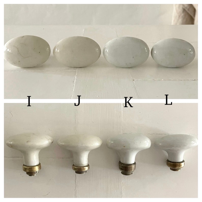 French Vintage Porcelain Door Knob Oval Etsy Canada