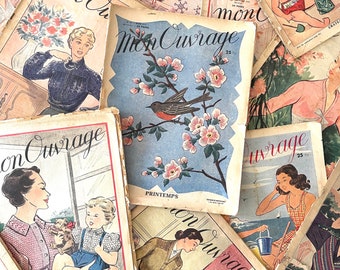 Revista francesa 'Mon Ouvrage' de mediados de siglo
