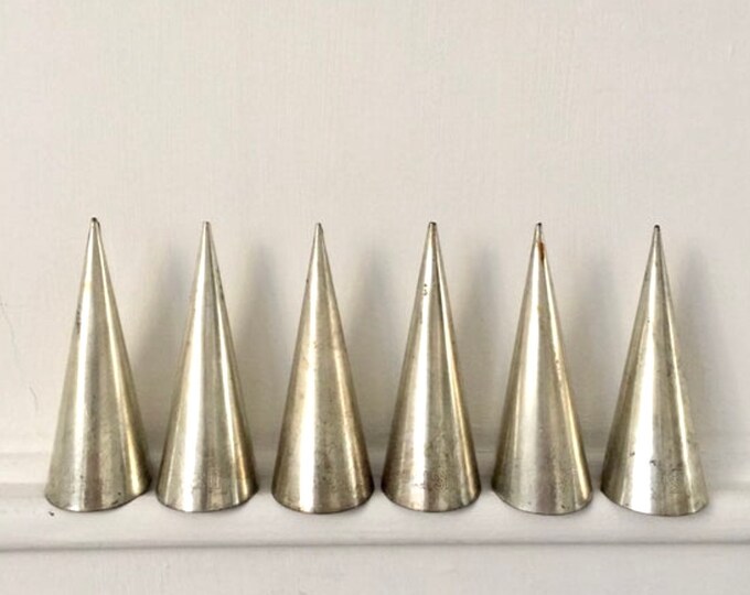 6 Vintage Cream Horn Moulds, Waffle Cone Moulds Etsy