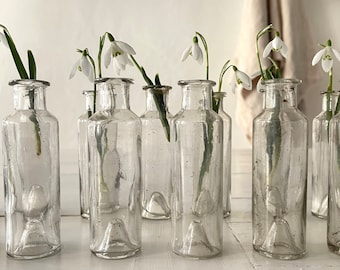 19th C Cognac French Hand Blown Sample Bottles