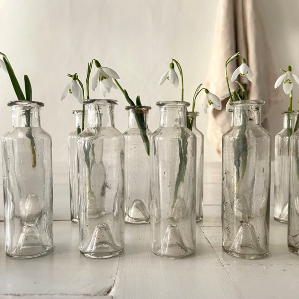 19th C Cognac French Hand Blown Sample Bottles