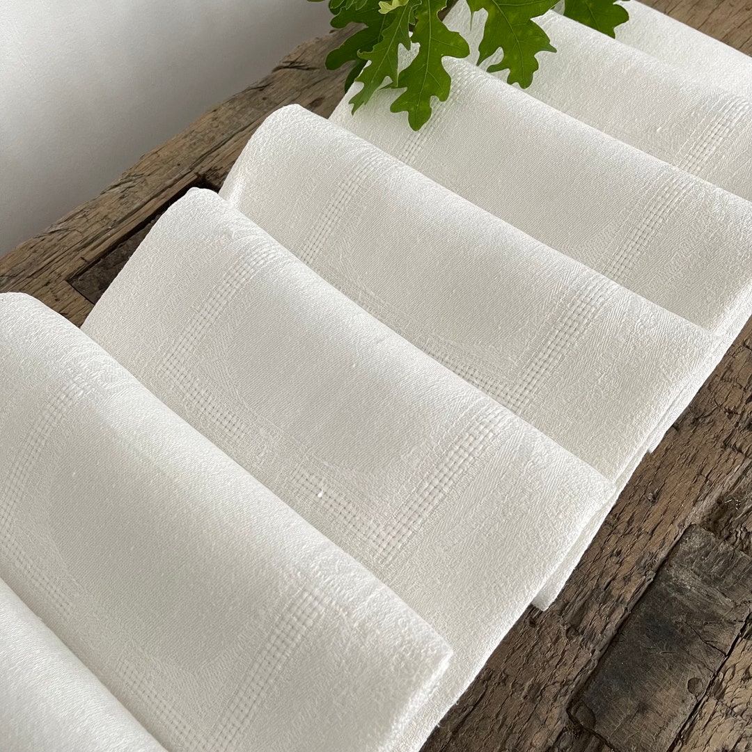 Bundle French Antique Linen Napkins Etsy UK