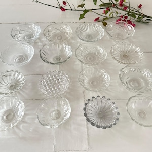 French Vintage Candle Drip Plates, Bobèches, Chandelier Cups