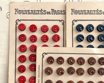 Choisissez ! Corozo French Antique Buttons Nouveautés de Paris Buttons, New old stock