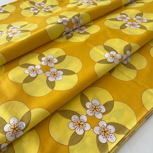 Flower Power! Cool 70's  French Vintage Fabric