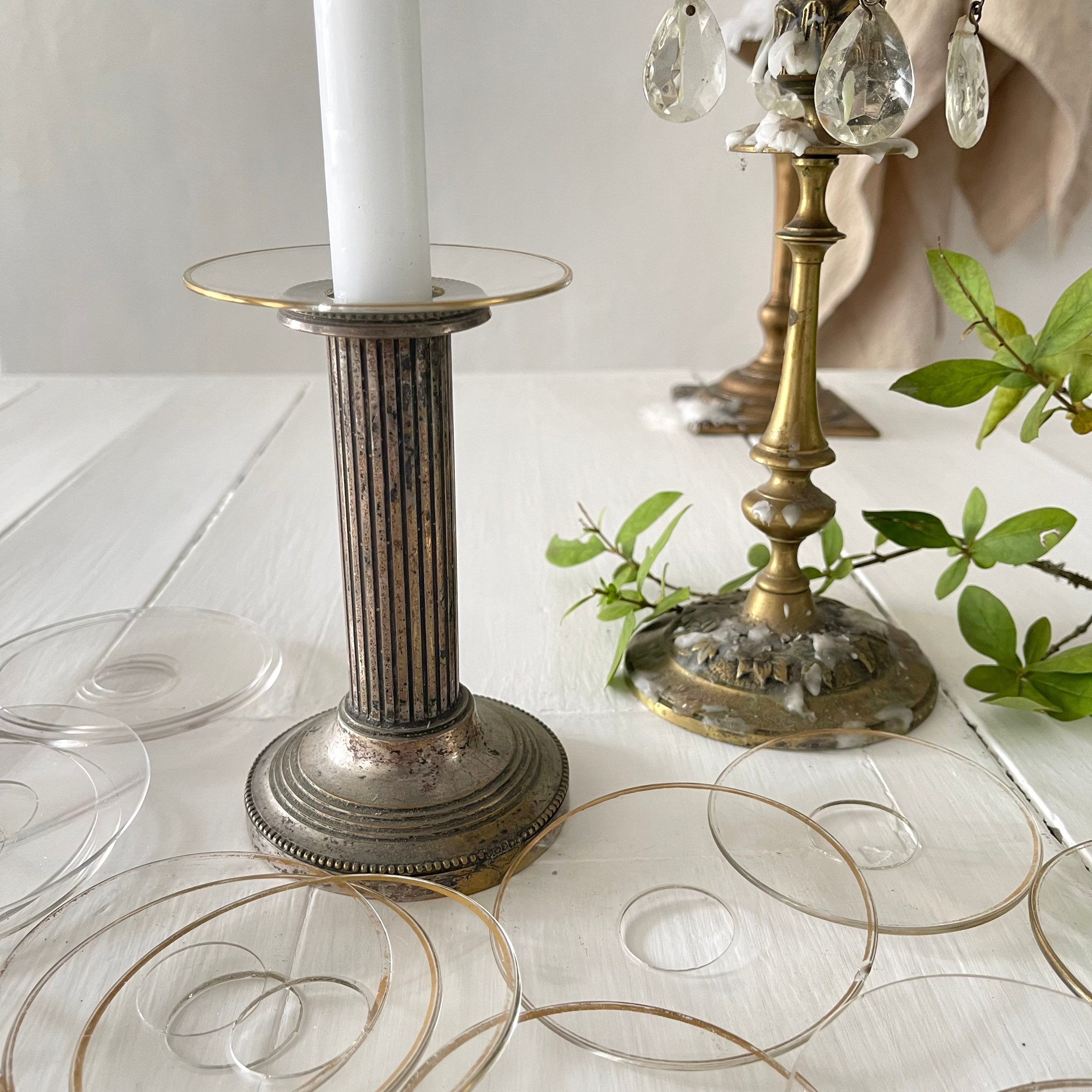 French Antique Bobèche Candle Drip Plate Chandelier Cup Etsy