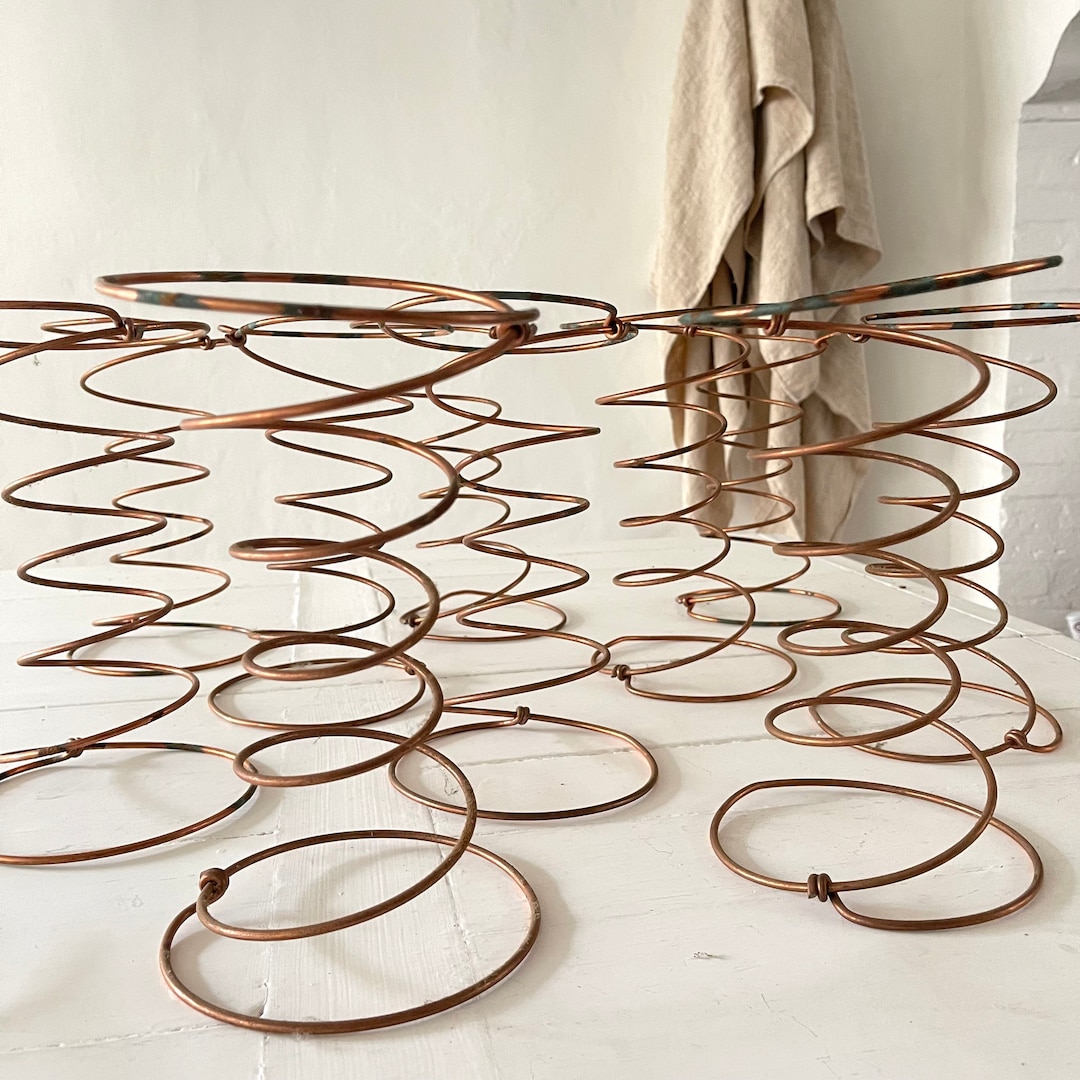 5 French Vintage Copper Bed Springs Bed Springs Wire Coil Etsy