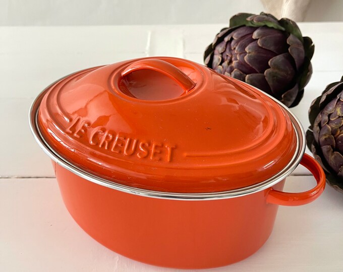 French Enamel Le Creuset Casserole Etsy