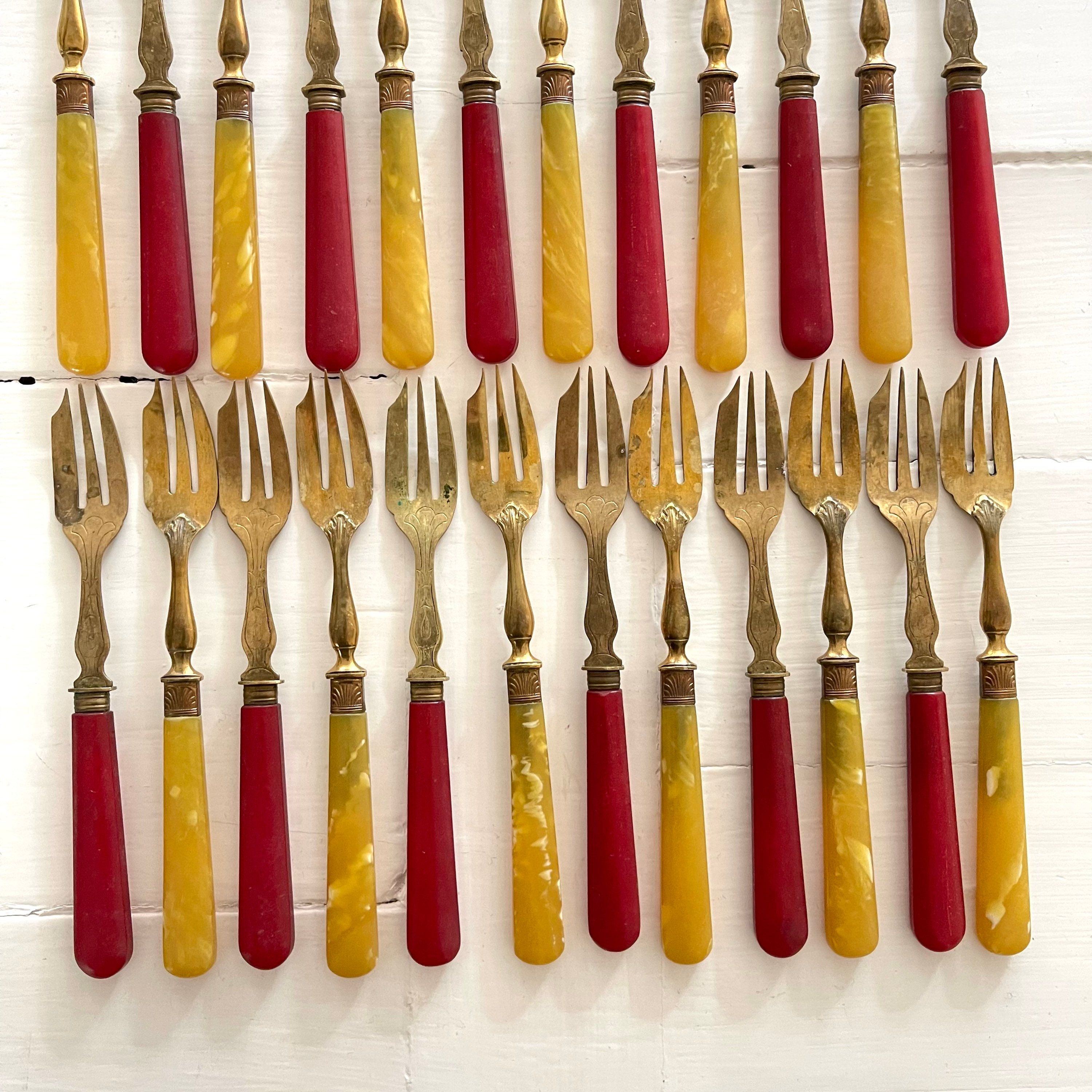 Français Fourches Pâtisserie Antique