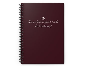 Swiftianity Spiral Notebook Taylor Swiftie Merch