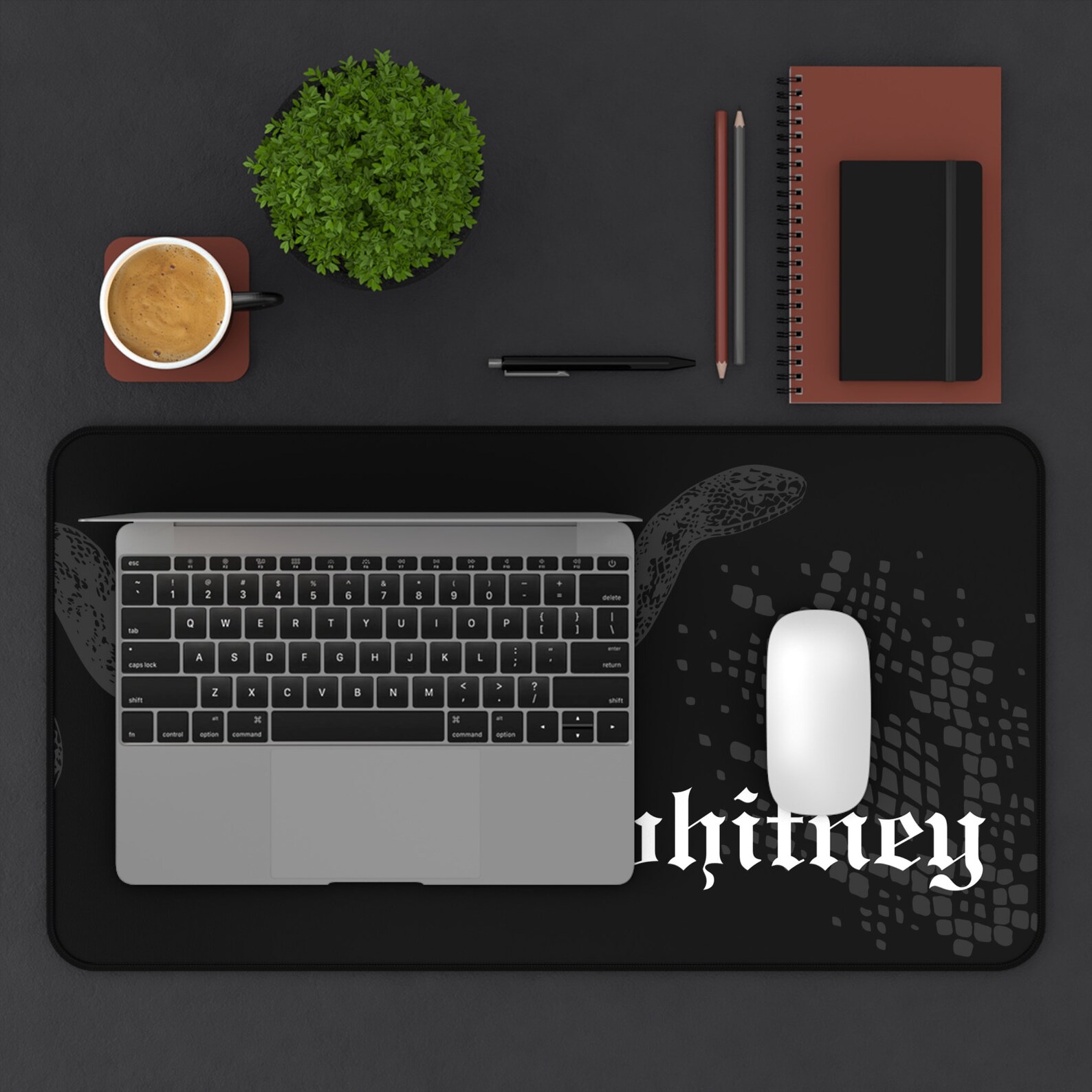 Personalized Blackout Snake Desk Mat Black Friday - Etsy
