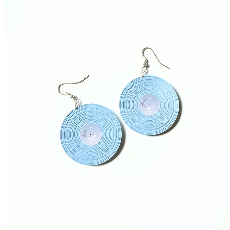 1989 Vinyl Record Earrings image 2