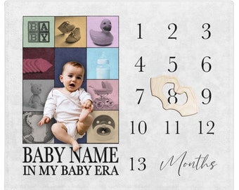In My Baby Era Milestone Blanket Baby Monthly Growth Blanket